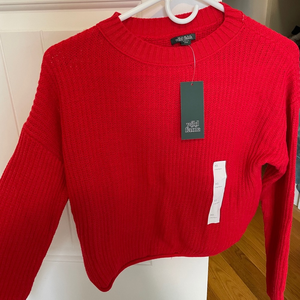 Red sweater